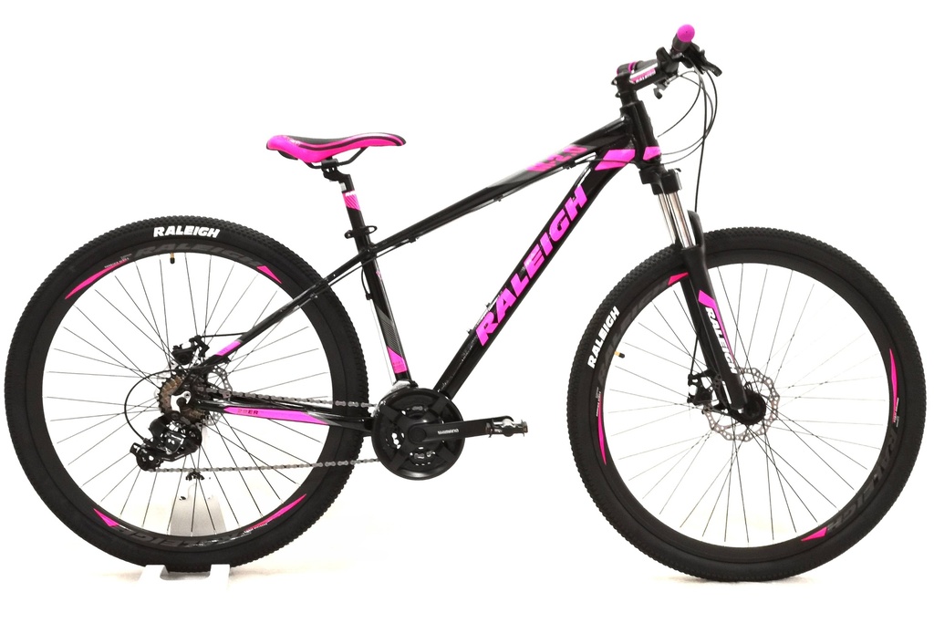 Bicicleta Raleigh 2.0 Dama R29 - 15" - Negro con Gris y  Rosa