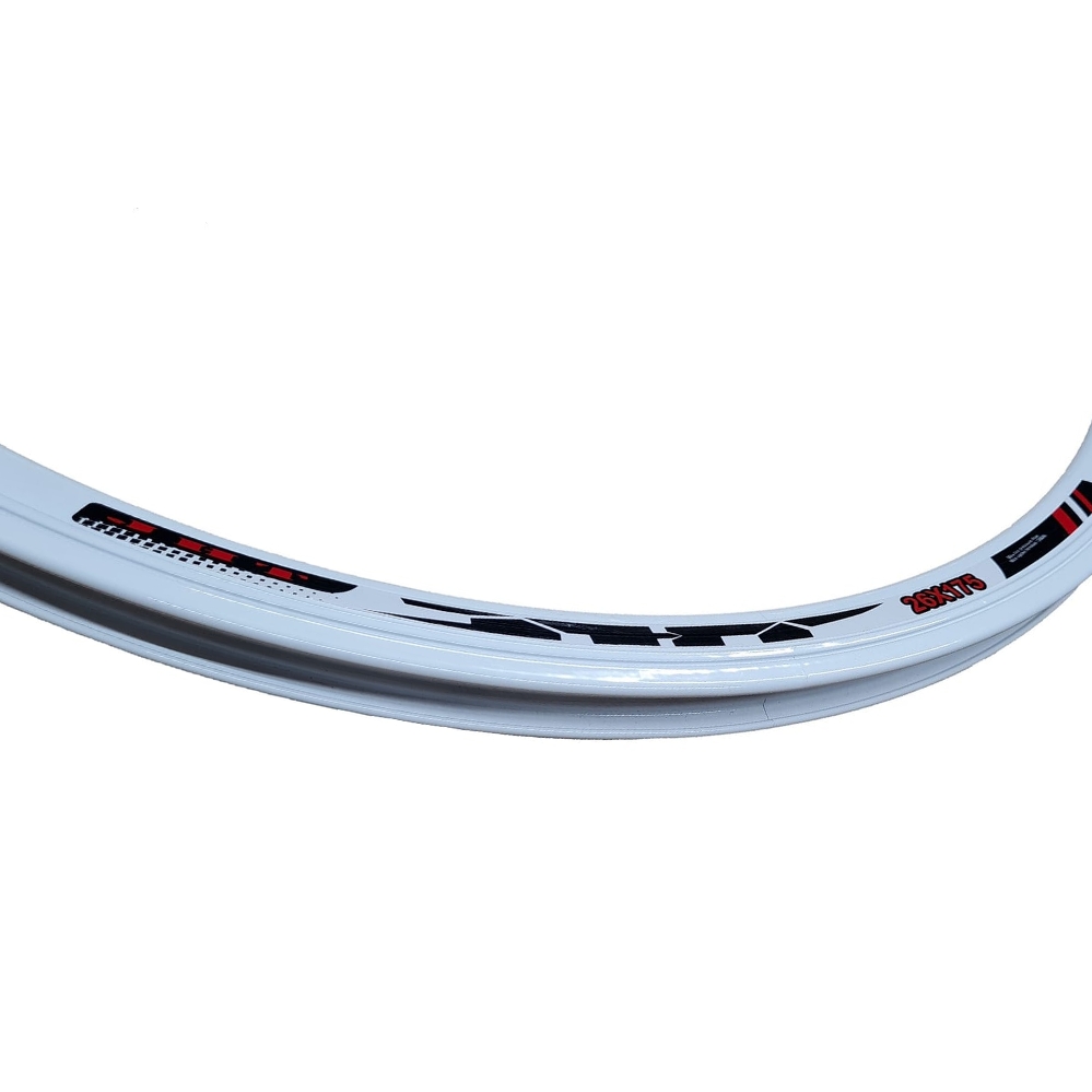 Llanta 26 X 1.75 X 36 Ag Aluminio Doble Pared Blanca