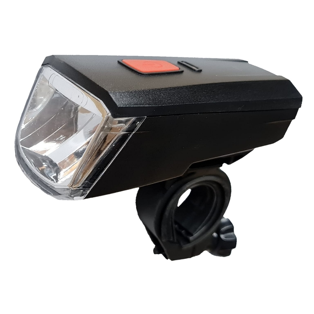 Luz Delantera Recargable Usb- 3 Funciones - Waterproof - Con Indicador de Bateria