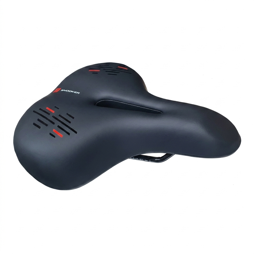 Asiento Urbano Confort Premium Antiprostático Negro/Rojo - Modelo SNK818A25-1 - SNOOKER