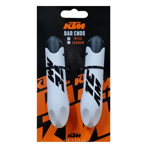[11800-1KTM] Agarre de Potencia KTM Aluminio Blanco 83Gr 80mm