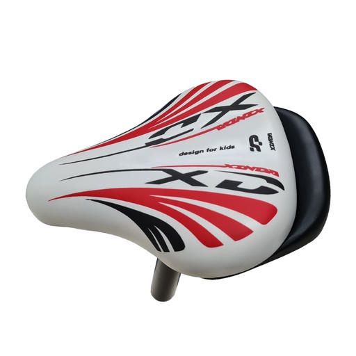 [10002-03A] Asiento R12 - R16  con Caño 25.4mm Blanco-Rojo-Negro