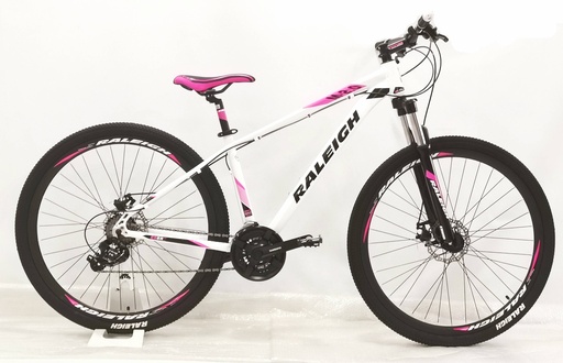 [BIN2.0D-29C] Bicicleta Raleigh 2.0 Dama R29 - 15" - Blanco con Rosa