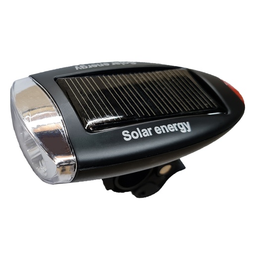 [17218B] Luz Delantera 3 Led Recargable Via Solar
