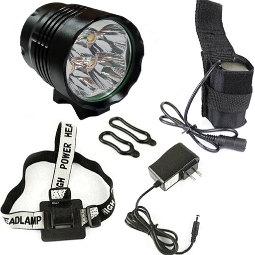 [17319B] Luz Delantera 4800 Lumens con Flash - Recargable con Bateria