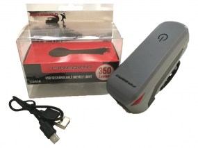 [17205B] Luz Delantera Led 350Lumens - Tactil - Recargable Usb - Fire Bird