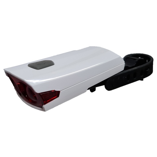 [17150B] Luz Trasera Recargable Usb - 2 Led - 3 Funciones - con Indicador de Bateria